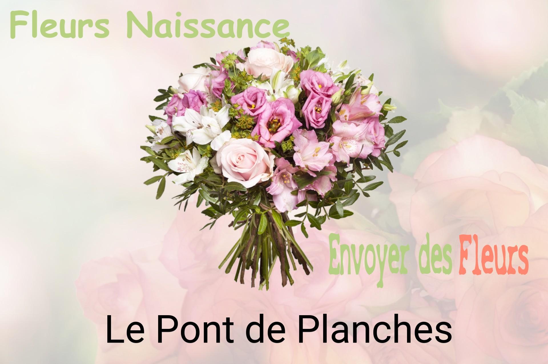 Bouquet de fleurs de naissance livré à Le Pont-de-Planches