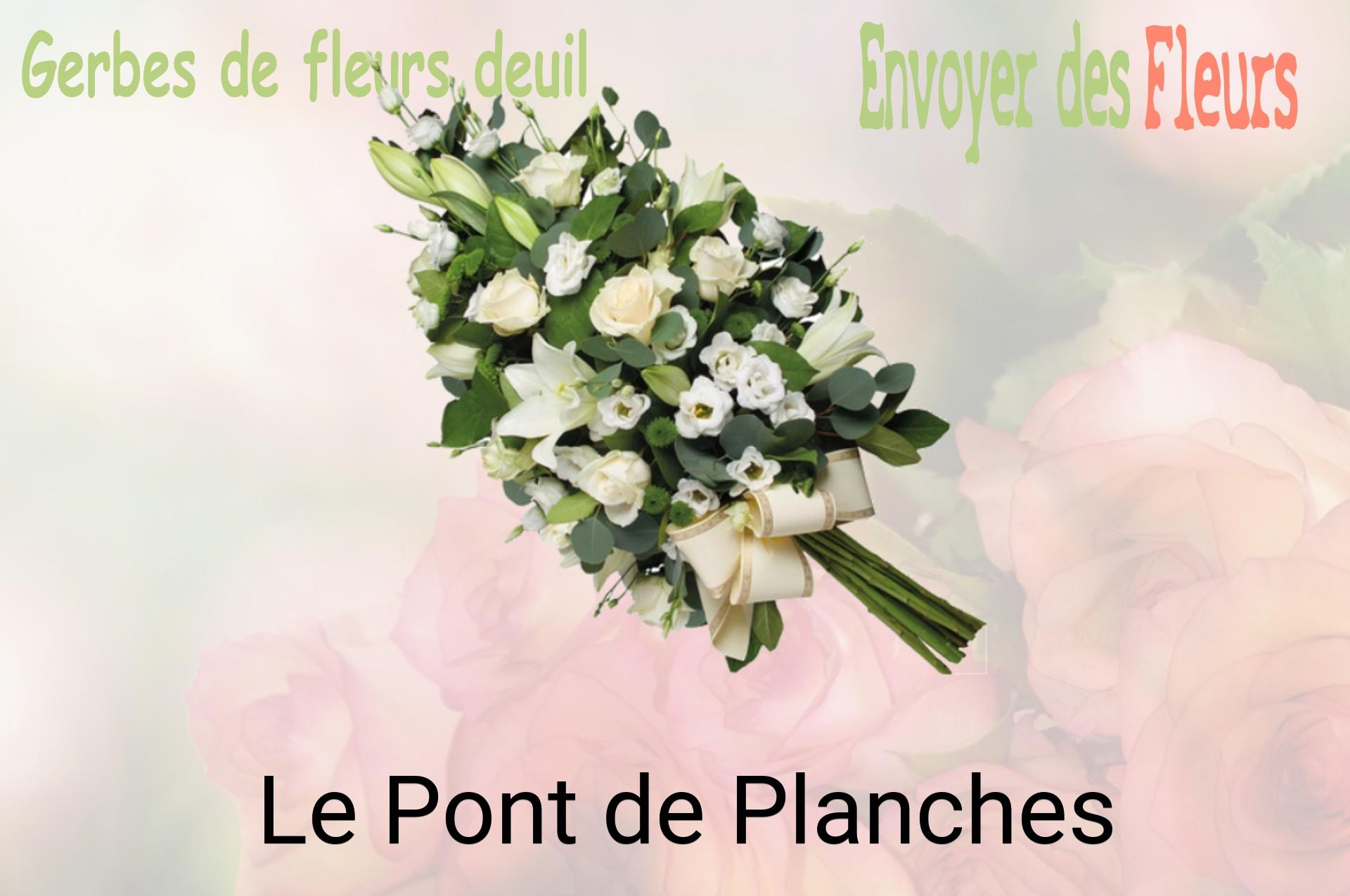 Gerbe de fleurs de deuil livrée à Le Pont-de-Planches